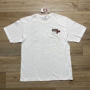 Speedo Mens‎ Surf Island Tahiti Short Sleeve Graphic T-Shirt Size XL White